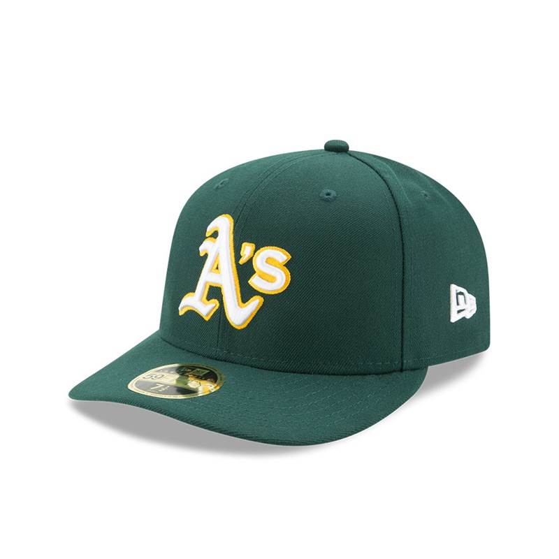 59fifty New Era Oakland Athletics Authentic Colección Low Profile Verdes | IS4917605