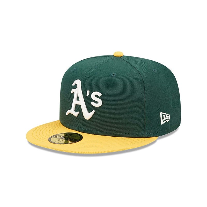 59fifty New Era Oakland Athletics Authentic On Field Home Gorras Verdes | TN8321045