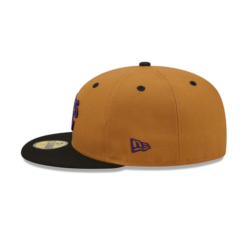 59fifty New Era Oakland Athletics Fitted Gorras Marrom | KN7285634