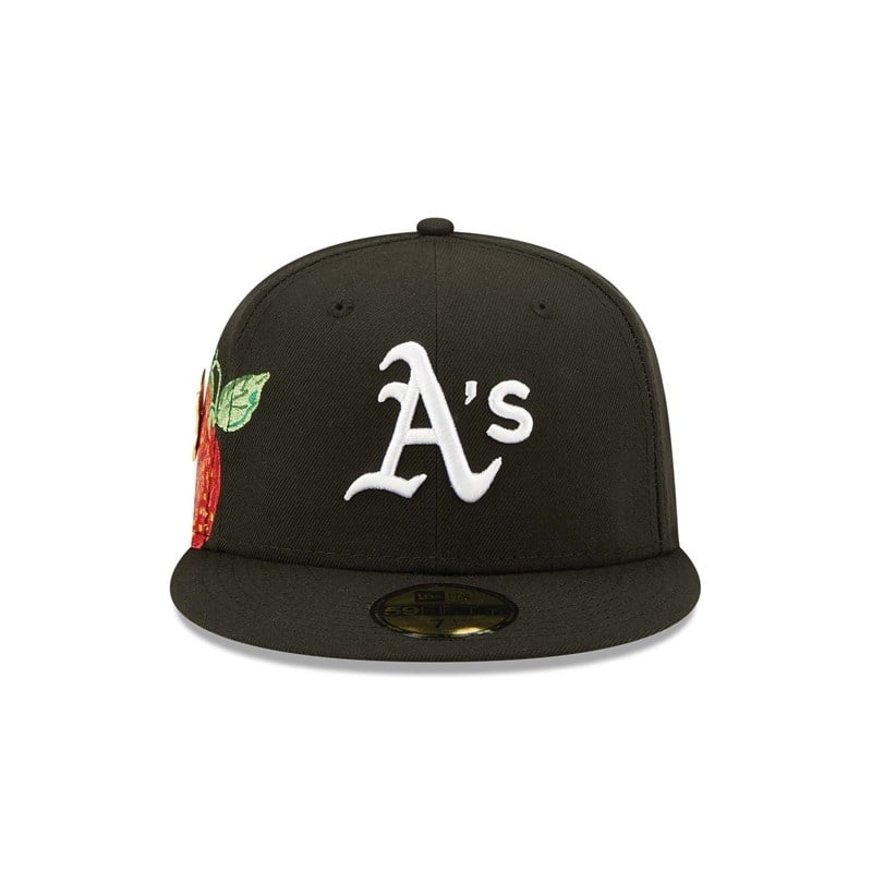 59fifty New Era Oakland Athletics Fruit Fitted Gorras Negros | TK7496125