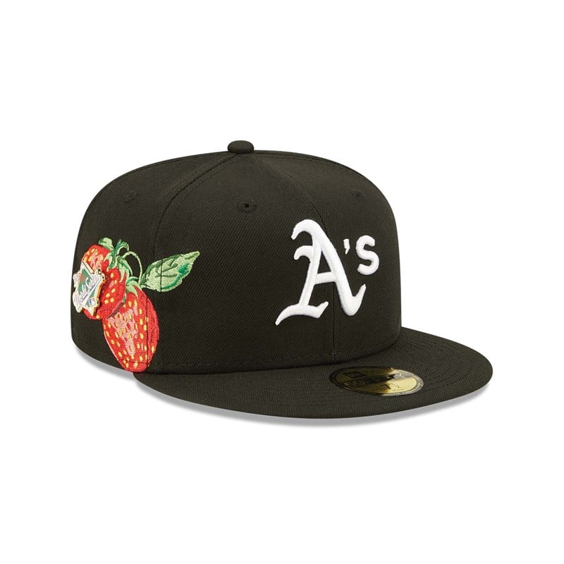 59fifty New Era Oakland Athletics Fruit Fitted Gorras Negros | TK7496125