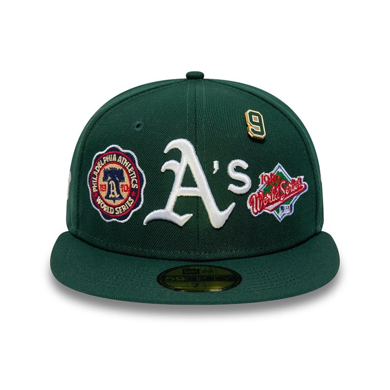 59fifty New Era Oakland Athletics Historic Champs Fitted Gorras Verdes | NT6503812