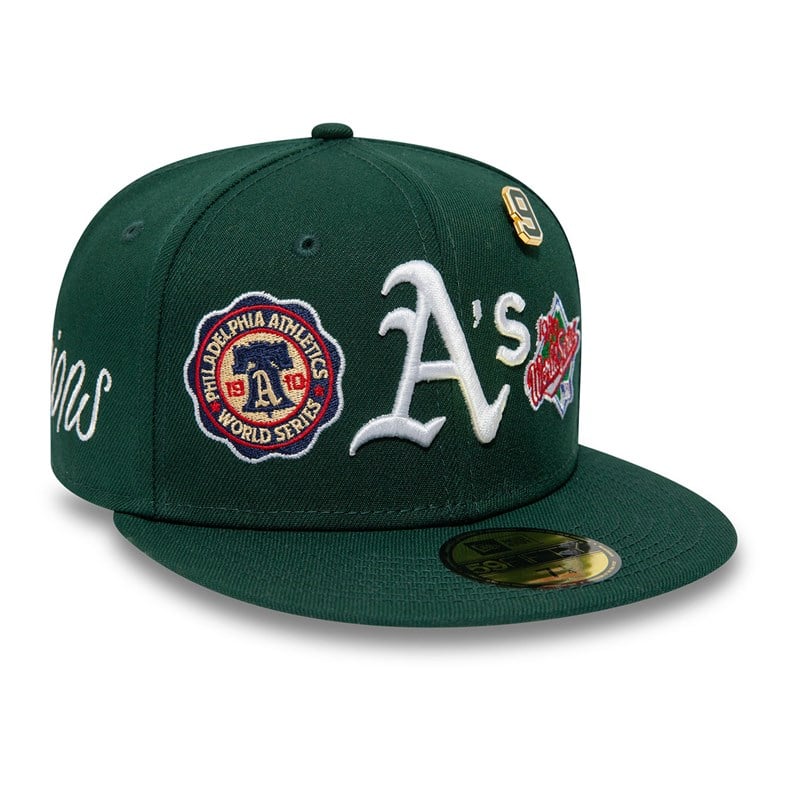 59fifty New Era Oakland Athletics Historic Champs Fitted Gorras Verdes | NT6503812