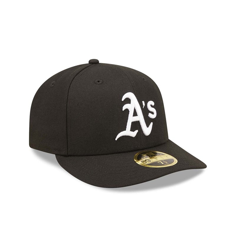 59fifty New Era Oakland Athletics Low Profile Gorras Negros | VS4781256