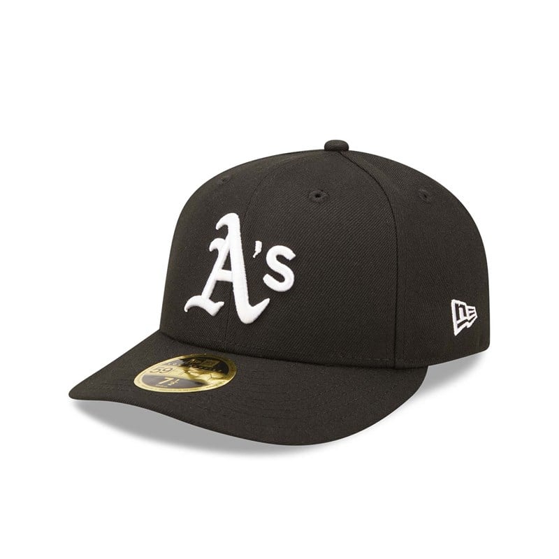 59fifty New Era Oakland Athletics Low Profile Gorras Negros | VS4781256