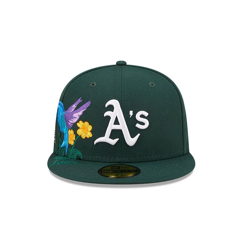 59fifty New Era Oakland Athletics MLB Blooming Fitted Gorras Verdes | YU7091524