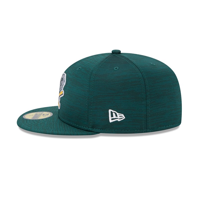 59fifty New Era Oakland Athletics MLB Clubhouse Fitted Gorras Verdes | HN4319627