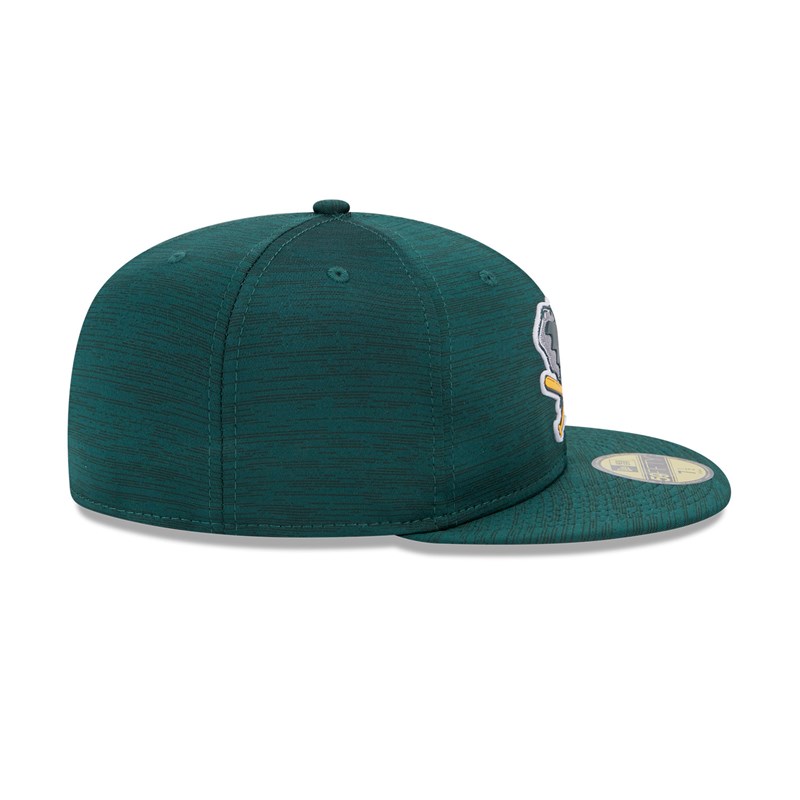 59fifty New Era Oakland Athletics MLB Clubhouse Fitted Gorras Verdes | HN4319627