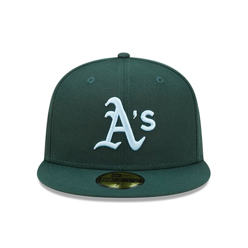 59fifty New Era Oakland Athletics MLB Cloud Fitted Gorras Verdes | IN9623105