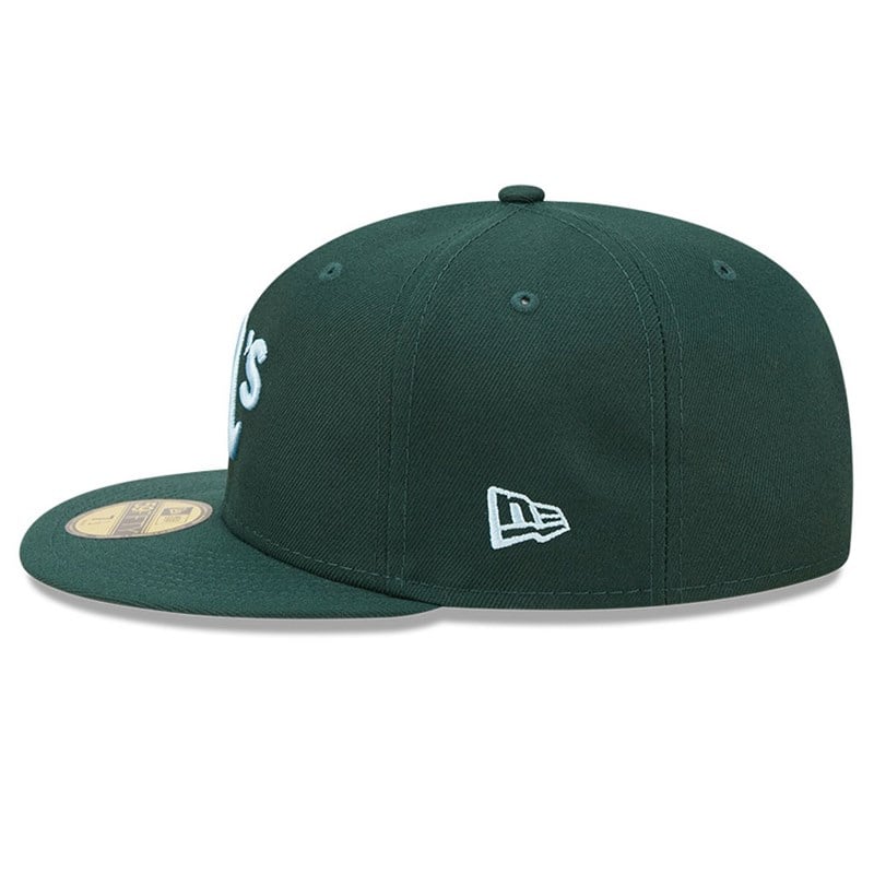 59fifty New Era Oakland Athletics MLB Cloud Fitted Gorras Verdes | IN9623105