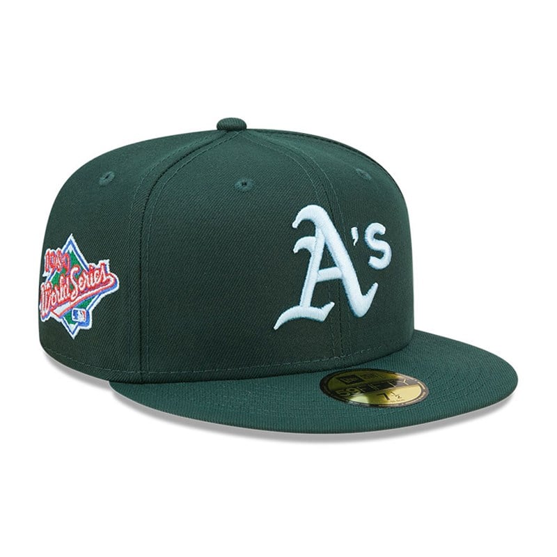 59fifty New Era Oakland Athletics MLB Cloud Fitted Gorras Verdes | IN9623105