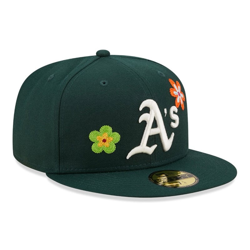 59fifty New Era Oakland Athletics MLB Fitted Gorras Verdes | IN6970132