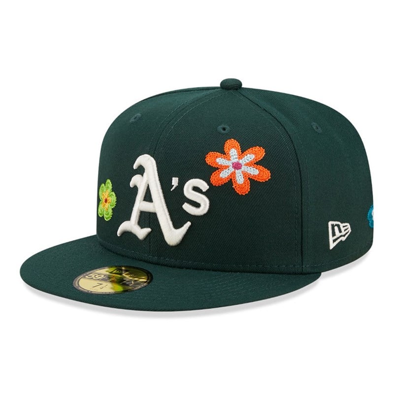 59fifty New Era Oakland Athletics MLB Fitted Gorras Verdes | IN6970132