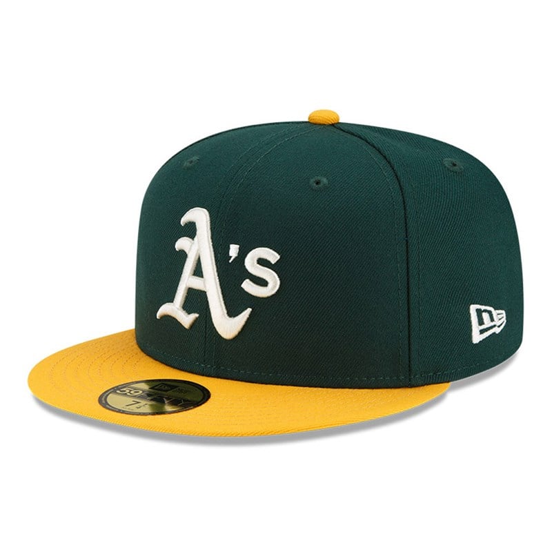 59fifty New Era Oakland Athletics MLB Pop Sweat Fitted Gorras Verdes | HS8413265