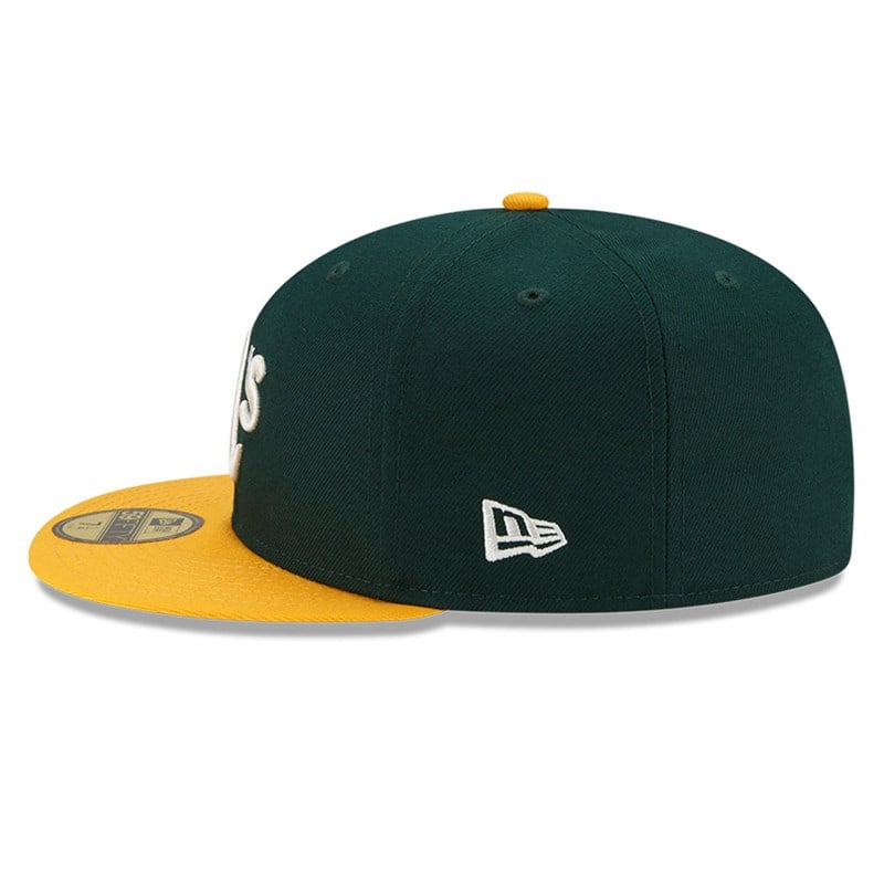 59fifty New Era Oakland Athletics MLB Pop Sweat Fitted Gorras Verdes | HS8413265