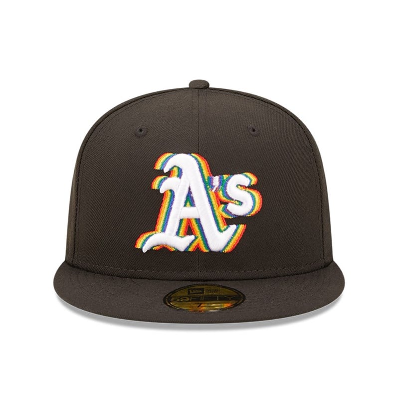 59fifty New Era Oakland Athletics MLB Prismatic Fitted Gorras Negros | JE9123758