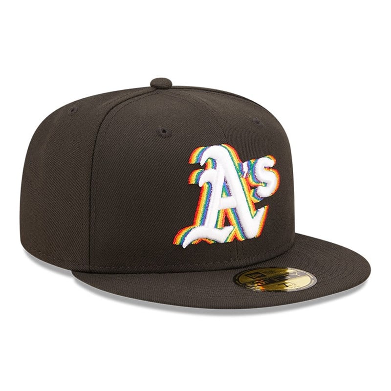 59fifty New Era Oakland Athletics MLB Prismatic Fitted Gorras Negros | JE9123758