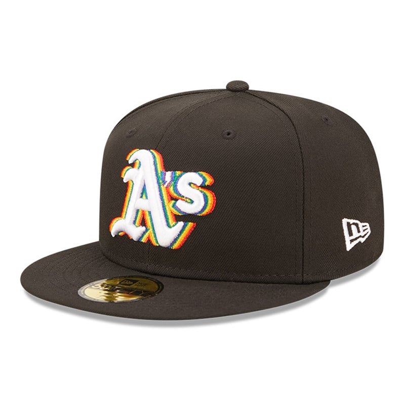 59fifty New Era Oakland Athletics MLB Prismatic Fitted Gorras Negros | JE9123758