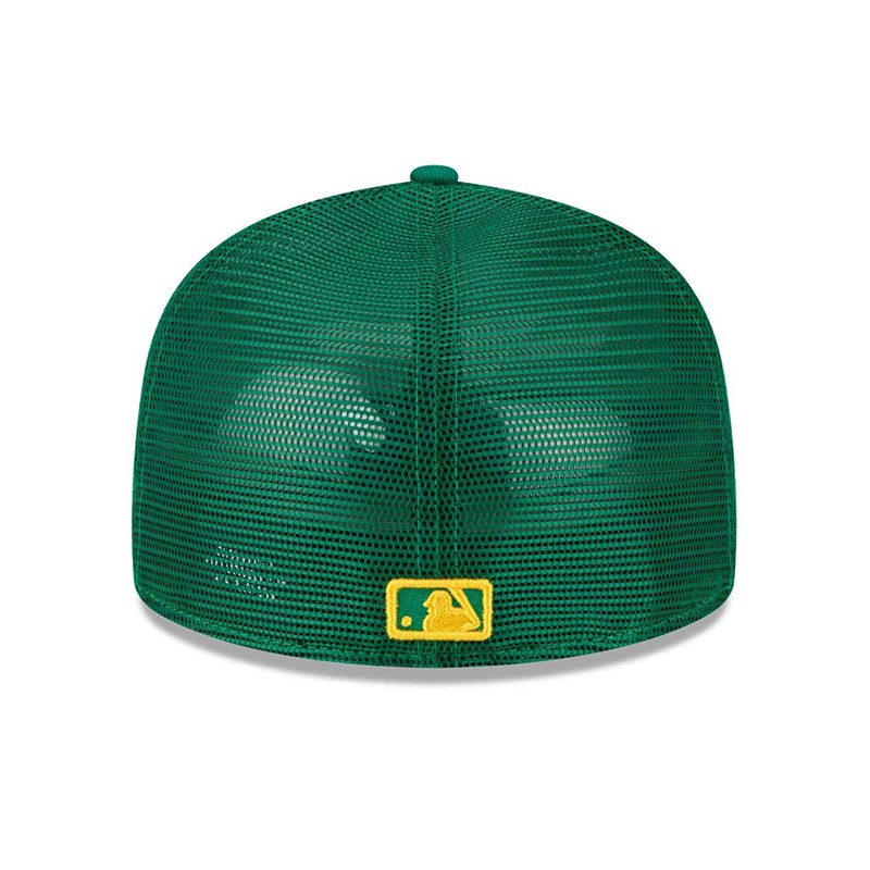 59fifty New Era Oakland Athletics MLB Spring Entrenamiento Fitted Gorras Verdes | IY0761594