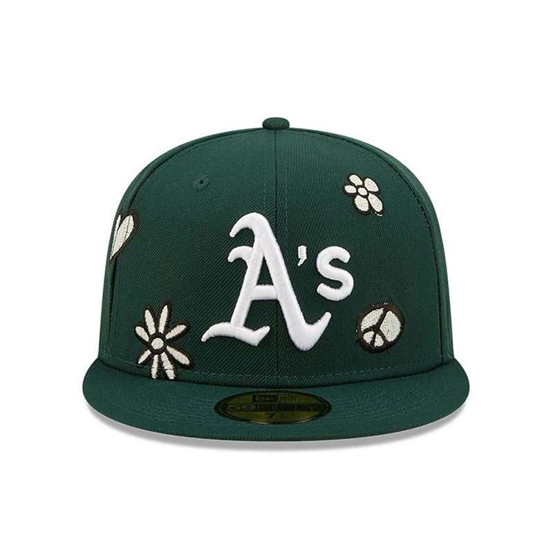 59fifty New Era Oakland Athletics MLB Sunlight Pop Gorras Verdes | NU4281930