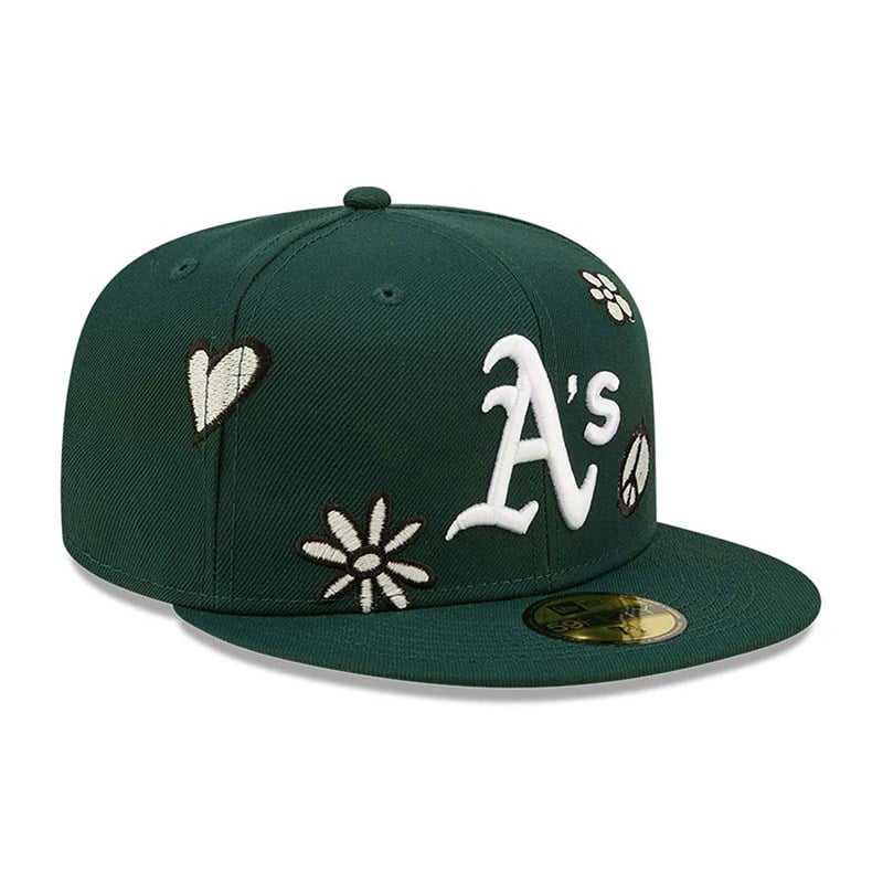 59fifty New Era Oakland Athletics MLB Sunlight Pop Gorras Verdes | NU4281930