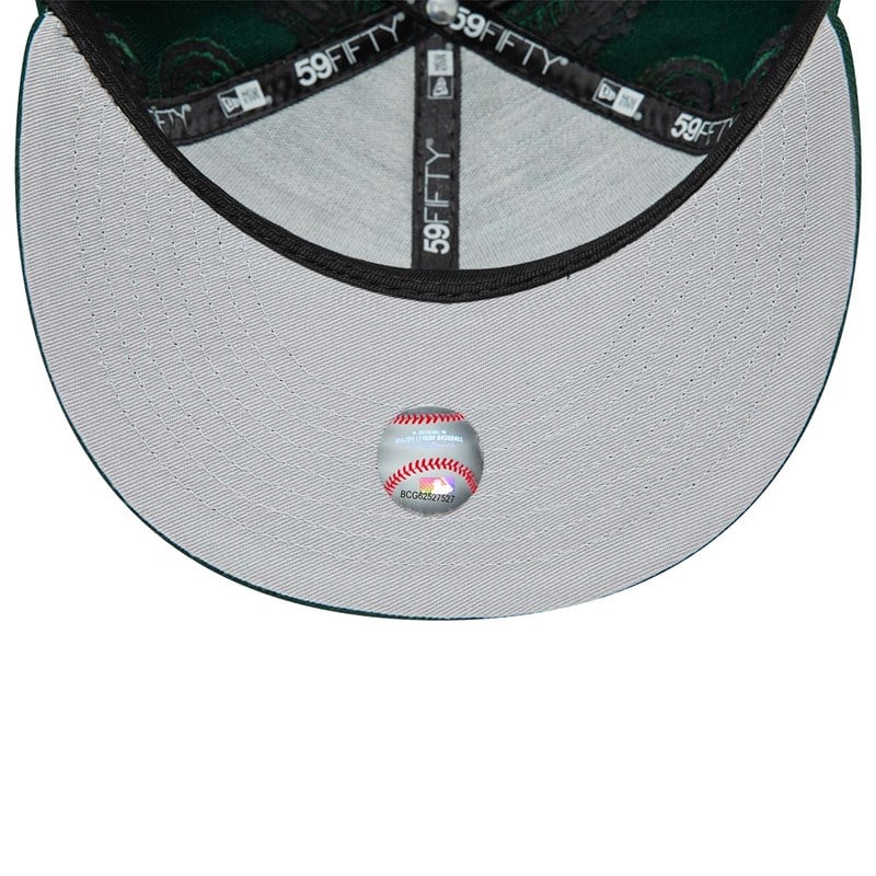 59fifty New Era Oakland Athletics MLB Swirl Fitted Gorras Verdes | ZW7081256