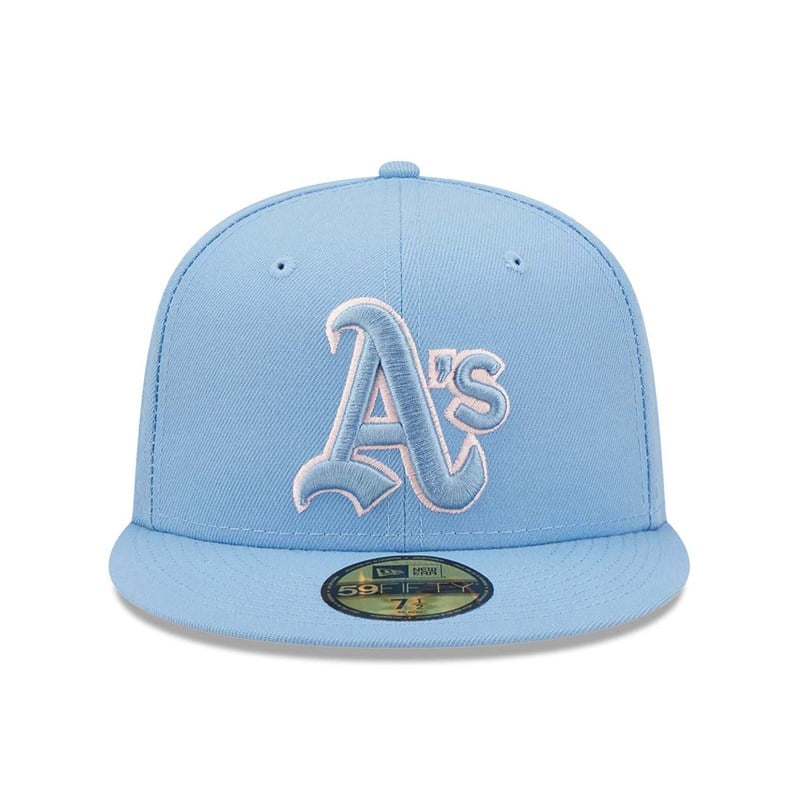 59fifty New Era Oakland Athletics Pastel Fitted Gorras Azules | KI7651230