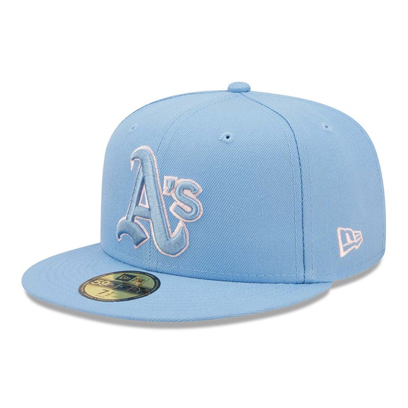 59fifty New Era Oakland Athletics Pastel Fitted Gorras Azules | KI7651230