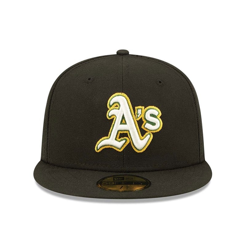 59fifty New Era Oakland Athletics Pop Fitted Gorras Negros | QD1027968