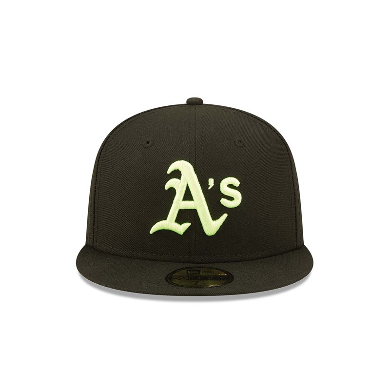 59fifty New Era Oakland Athletics Summer Pop Fitted Gorras Negros | FZ0219587