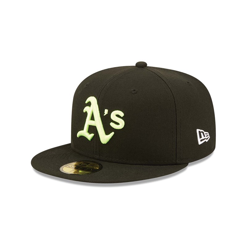 59fifty New Era Oakland Athletics Summer Pop Fitted Gorras Negros | FZ0219587