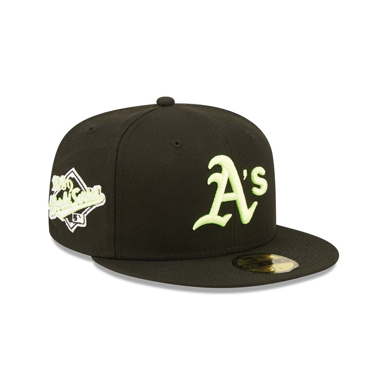 59fifty New Era Oakland Athletics Summer Pop Fitted Gorras Negros | FZ0219587