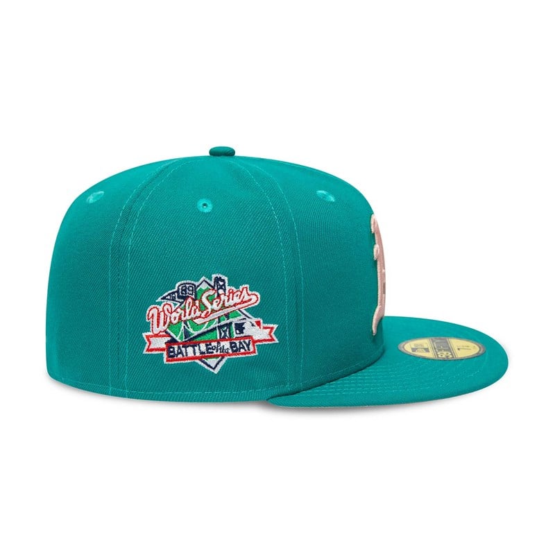 59fifty New Era Oakland Athletics World Series Fitted Gorras Verdes | PM1724039