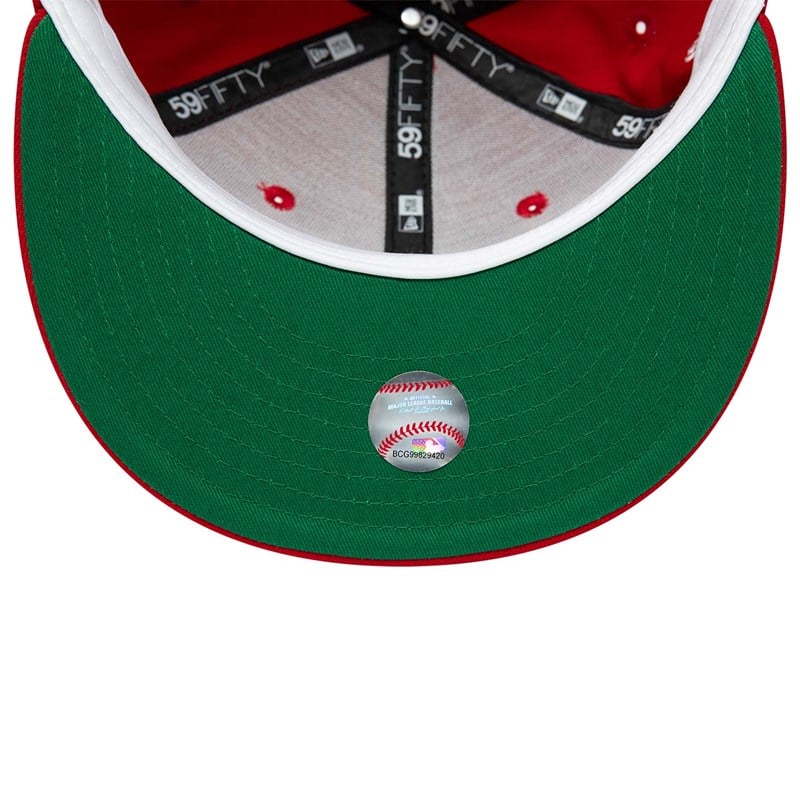 59fifty New Era Oakland Athletics World Series Fitted Gorras Rojos | XH1679820