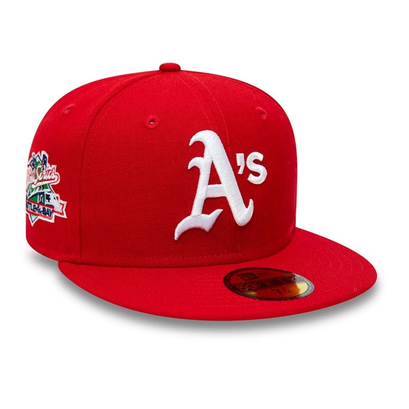 59fifty New Era Oakland Athletics World Series Fitted Gorras Rojos | XH1679820