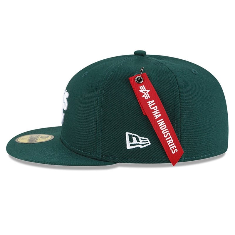 59fifty New Era Oakland Athletics X Alpha Industries Gorras Verdes | PI4912708