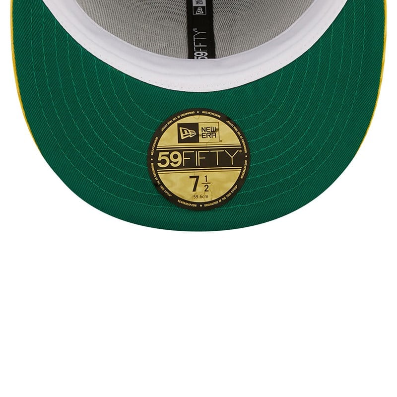 59fifty New Era Oakland Atléticos Cooperstown Fitted Gorras Verdes | FL2763015