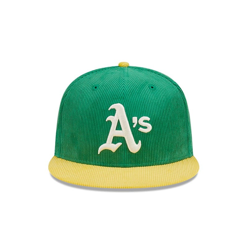 59fifty New Era Oakland Atléticos Cooperstown Fitted Gorras Verdes | FL2763015