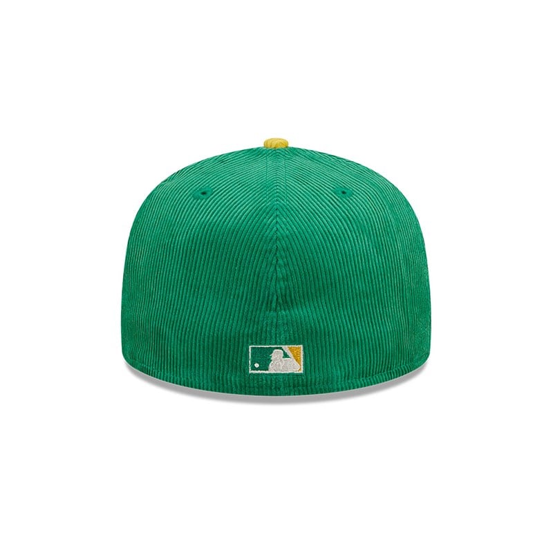 59fifty New Era Oakland Atléticos Cooperstown Fitted Gorras Verdes | FL2763015