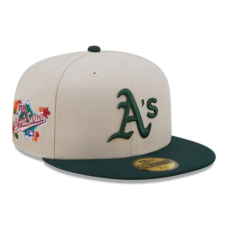 59fifty New Era Oakland Atléticos Fall Classic Fitted Gorras Blancos | KV7504861