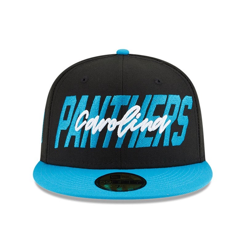 59fifty New Era Panthers NFL Draft Fitted Gorras Negros | GQ8579623