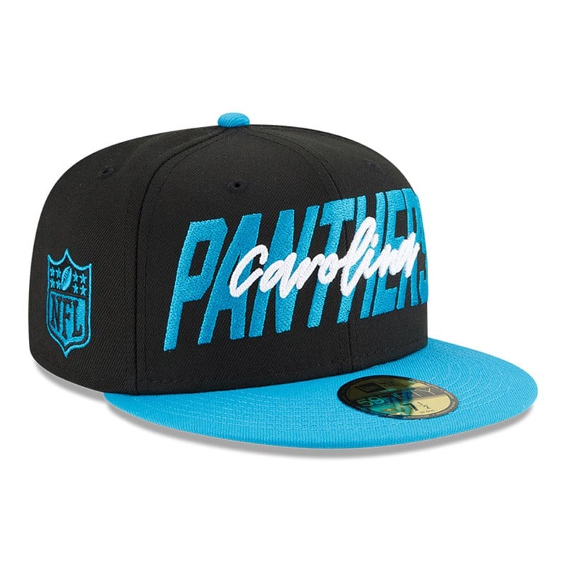 59fifty New Era Panthers NFL Draft Fitted Gorras Negros | GQ8579623