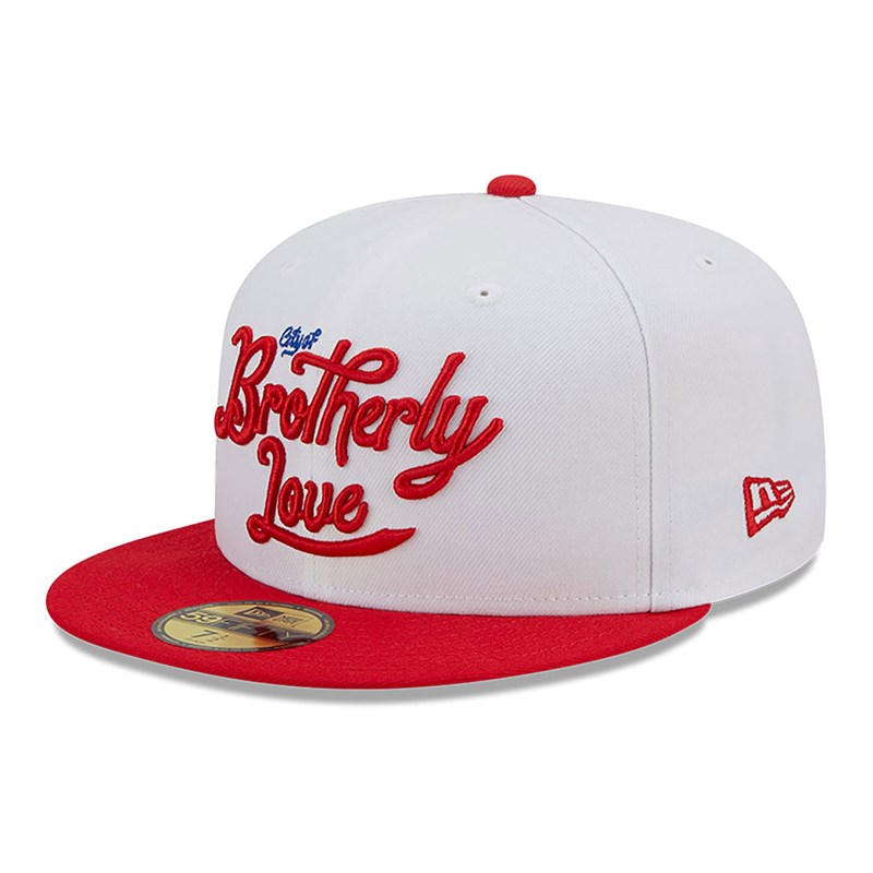 59fifty New Era Philadelphia 76ers Authentics City Edition Fitted Gorras Blancos | LC9173685