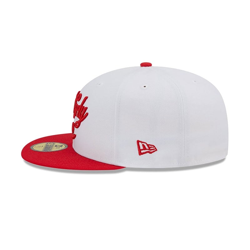 59fifty New Era Philadelphia 76ers Authentics City Edition Fitted Gorras Blancos | LC9173685