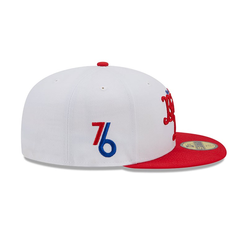 59fifty New Era Philadelphia 76ers Authentics City Edition Fitted Gorras Blancos | LC9173685