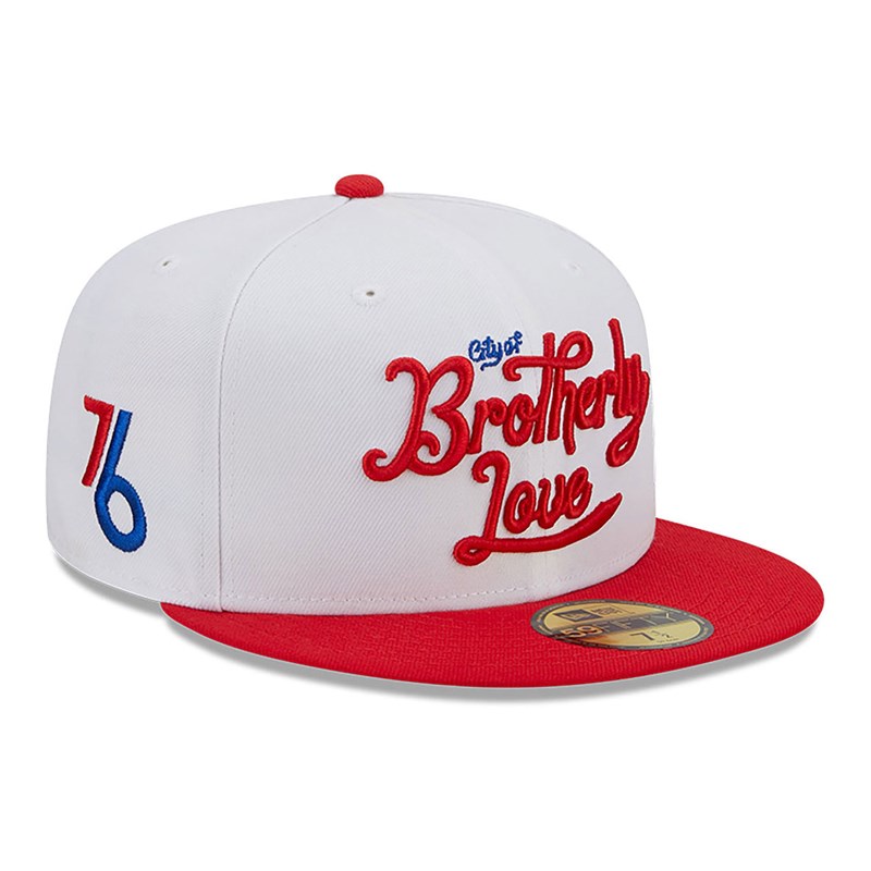 59fifty New Era Philadelphia 76ers Authentics City Edition Fitted Gorras Blancos | LC9173685