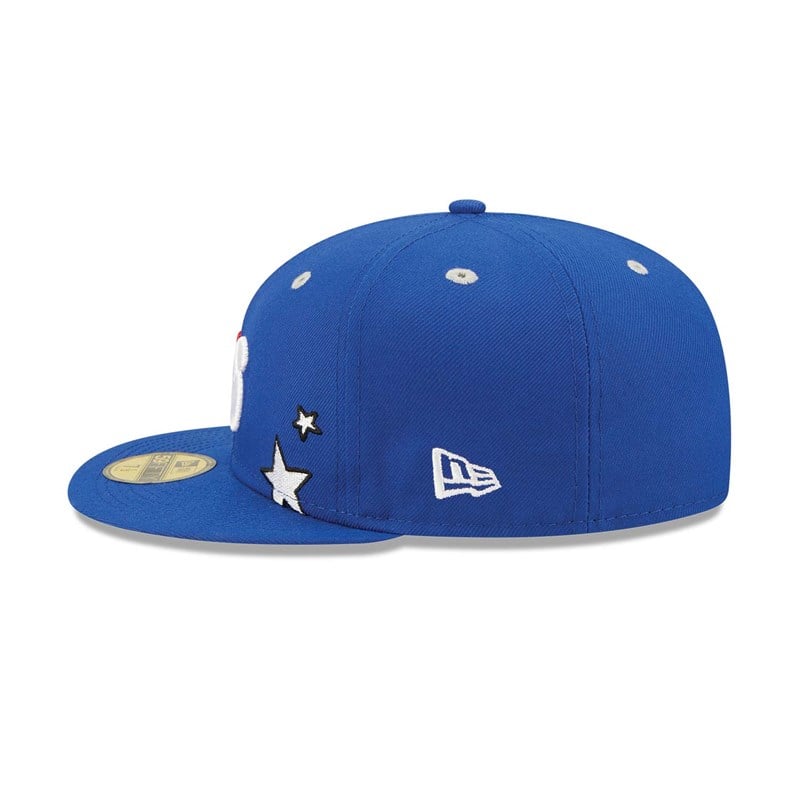 59fifty New Era Philadelphia 76ers Teddy Fitted Gorras Azules | XK2430687