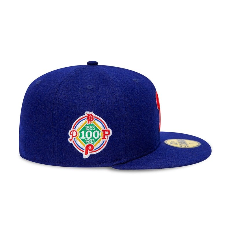 59fifty New Era Philadelphia Phillies Anniversary Fitted Gorras Azules | OP2198034