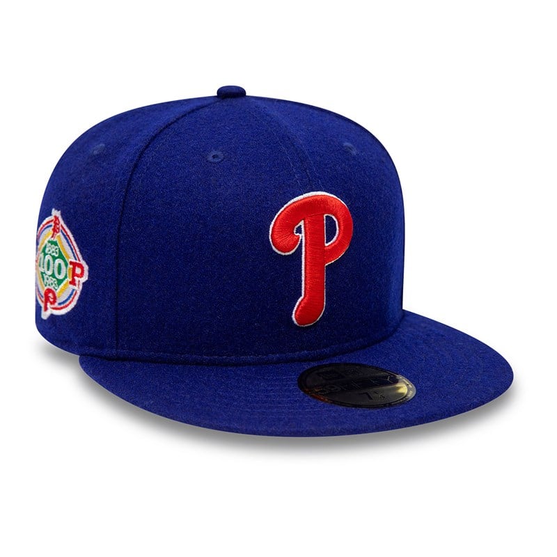 59fifty New Era Philadelphia Phillies Anniversary Fitted Gorras Azules | OP2198034