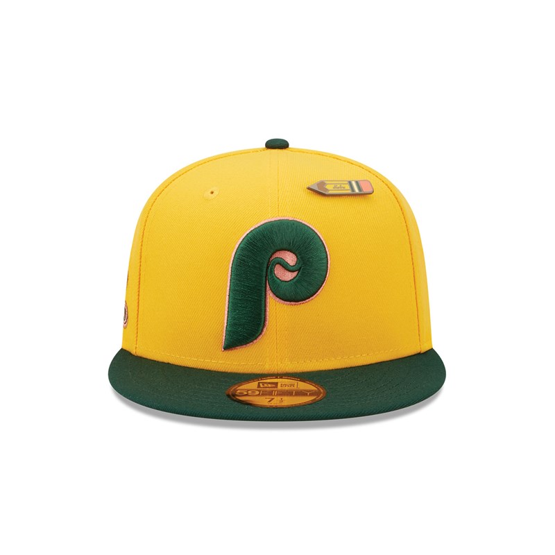 59fifty New Era Philadelphia Phillies Back To School Fitted Gorras Amarillos | SX4316527